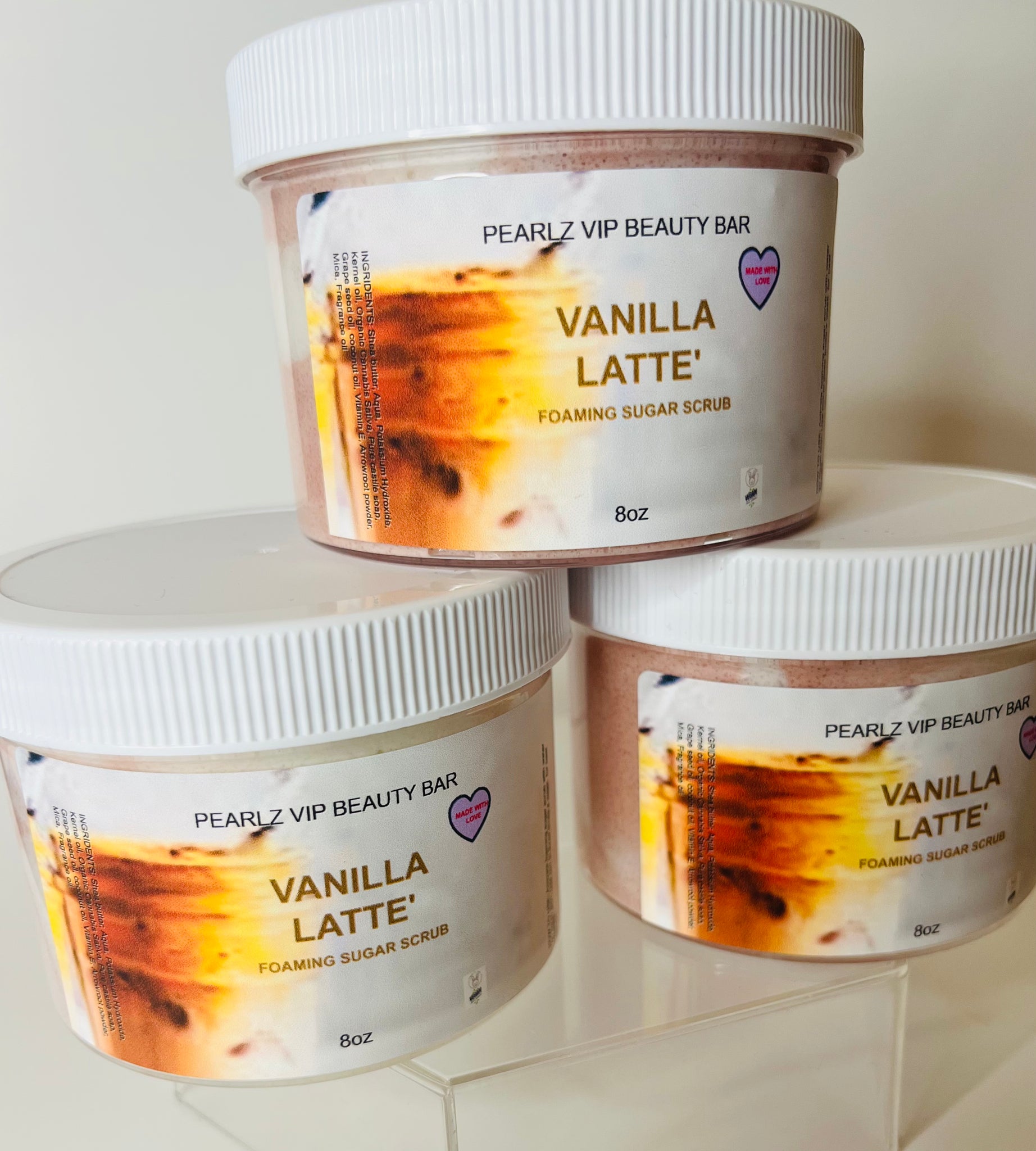 Vanilla Latte’ Foaming Body Scrub