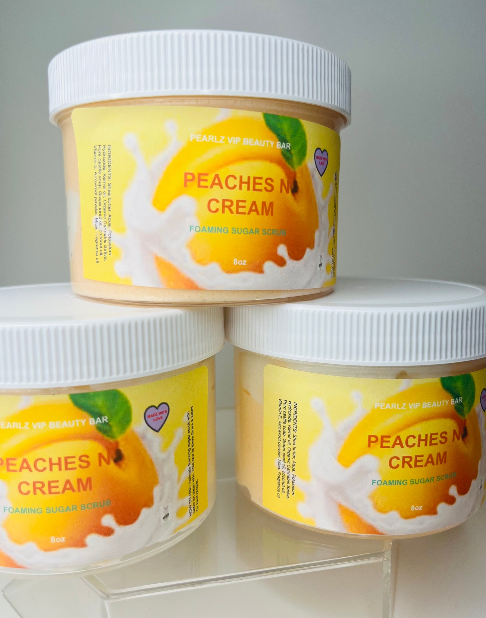 Peaches N Cream Foaming Body Scrub